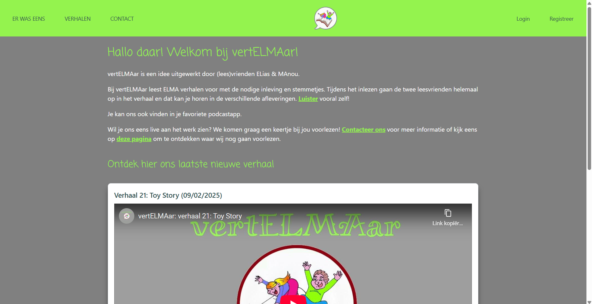 screenshot website vertelmaar